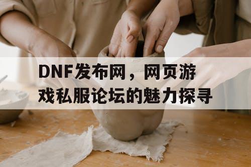 DNF发布网，网页游戏私服论坛的魅力探寻