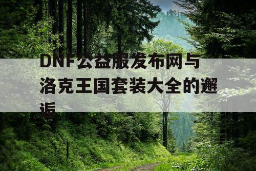 DNF公益服发布网与洛克王国套装大全的邂逅